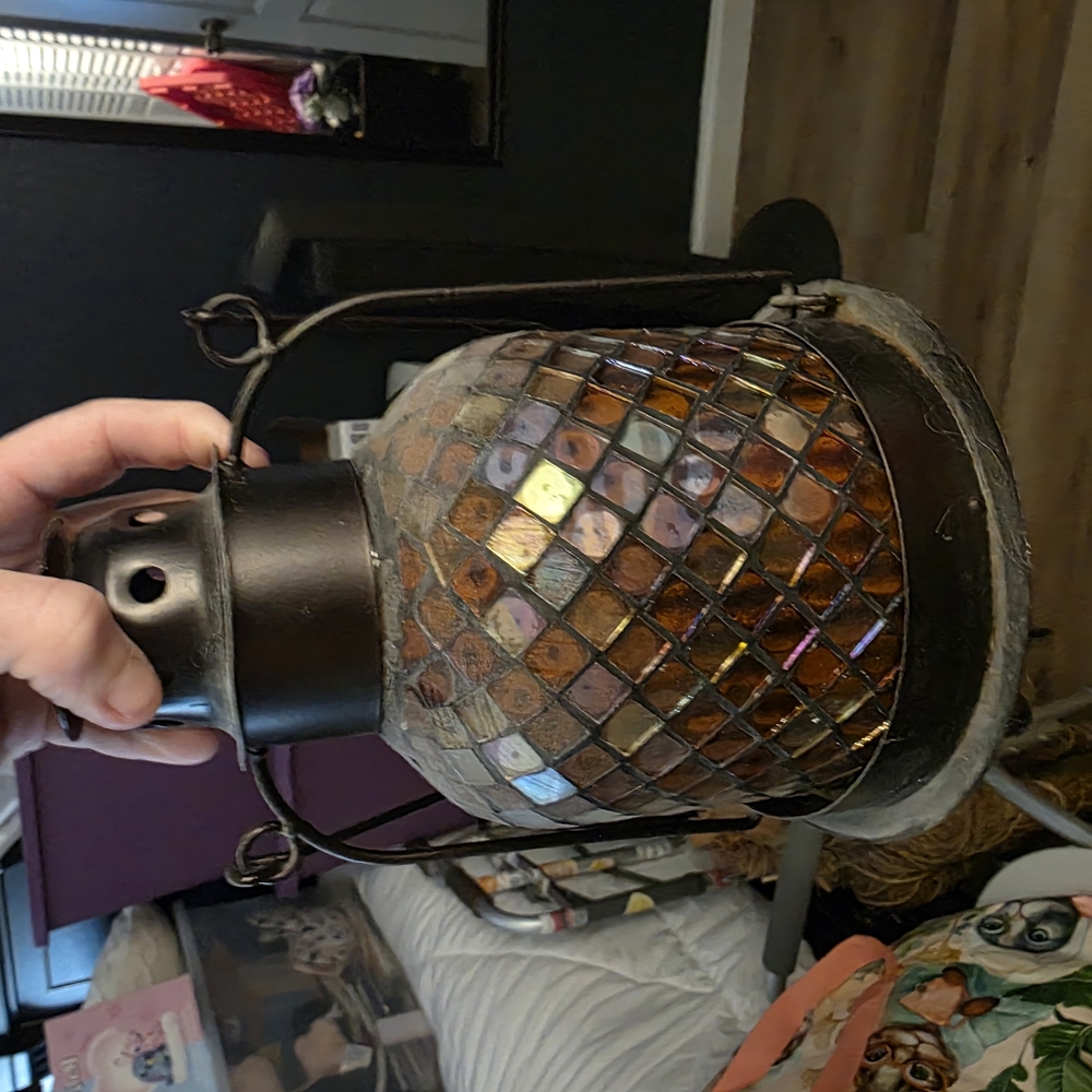 Mosaic Glass Lantern